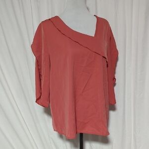 SHEIN Multicolored Asymmetrical Relaxed Blouse